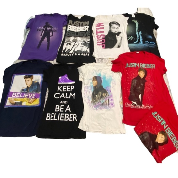 Justin Bieber Tops - Assorted Justin Bieber T-Shirts